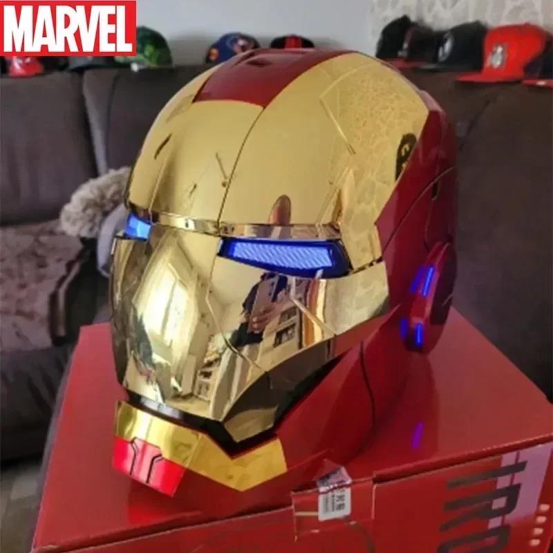 NEW Marvel Avengers 1/1 Iron Man Mk5 Helmet Wearable Automatic Voice-Activated Electric Open And Close Series Toy Birthday Gift