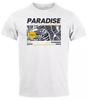 Men's T-Shirt Paradise Unlimited Summer Motif Print Teachwear Fashion-