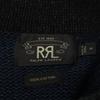 RRL Indigo x Black Cotton Shawl Collar Knit tops M Navy blackUsed