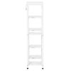 Supporto per Fiori, Supporto per Piante, 7 Livelli, per Aree Interne ed Esterne, Acciaio, Bianco, 65 x 23 x 94,5 cm