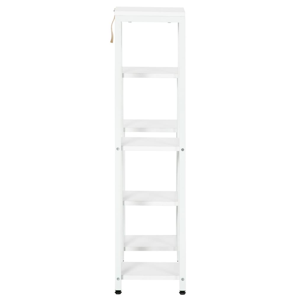 Supporto per Fiori, Supporto per Piante, 7 Livelli, per Aree Interne ed Esterne, Acciaio, Bianco, 65 x 23 x 94,5 cm