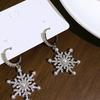Schneeflocken-inspirierte Ohrringe für empfindliche Haut Elegante Ohr-Accessoires Schmuck-Accessoires Weihnachtsgeschenk