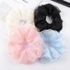 Korean Style White Lace Scrunchie for Women - Elastic French Retro Hair Tie