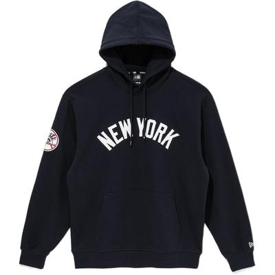New Era Logo Letter Hooded Long Sleeve Pullover Sweatshirt Unisex Sweatshirt Blue 14536467