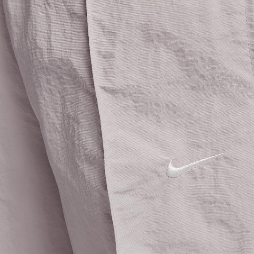 Nike Sportswear Solid Color Logo Woven Casual Pants Women pants White Platinum Purple FQ3589-019