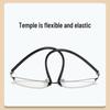 Men's Fashion Photochromic Half-Rim Metal Reading Glasses: Indoor/Outdoor Dual-Use with Anti-Blue Light Protection
