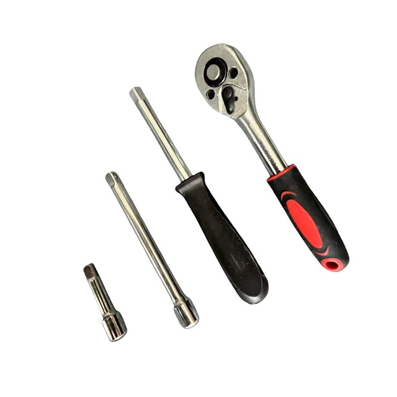 Hand Operated 53-Piece Miniature Socket Wrench Set for Car & Home Repair Tool Box