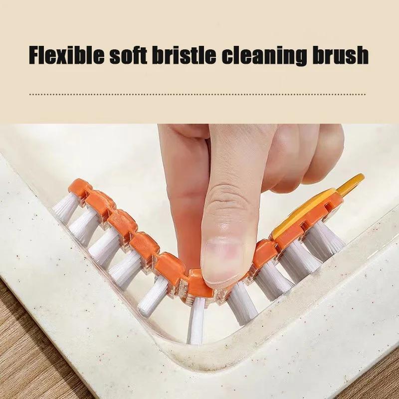 1pcs Function Flexible Cleaning Brush Fruit and Vegetable Brush Cleaning Vegetables Kitchen Fruit and Vegetable Brush