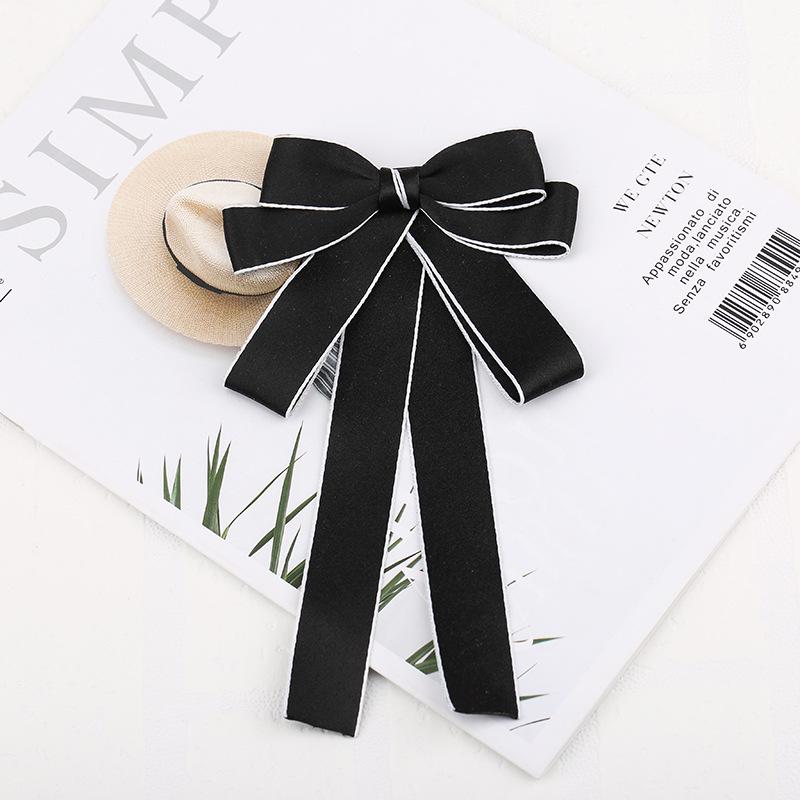 

Women s Korean College Style Cute Bow Tie Brooch - British High-End Fashion Accessories