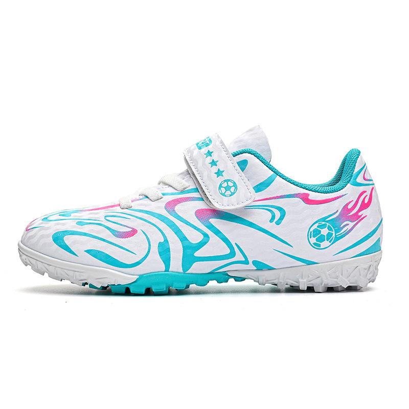 Boys and Girls Breathable Comfortable Sports Leisure Broken Nail Football Shoes Grass Students Children Non-slip