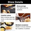 6Pcs Stainless Steel Chocolate Fork Cheese Pot Hot Forks Fruit Dessert Fork Butter Knife Fondue Fusion Skewer Kitchen Tool