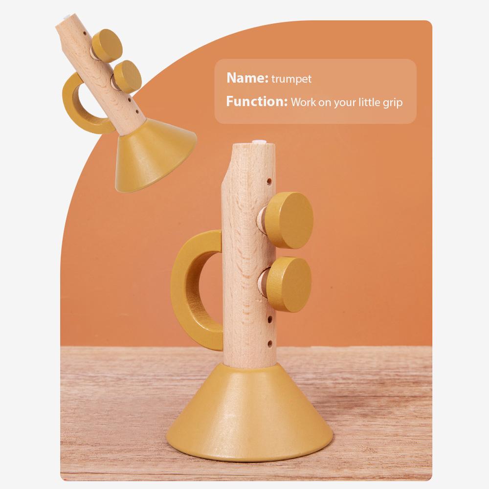 5 Pcs Wooden Percussion Instruments Set Musical Instruments Interesting Interactive Games Hand Eye Coordinated