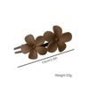 7 PCS Frosted Flower Barrettes Matte Hair Accessories Flat Hair Claw Clips  Beach Party