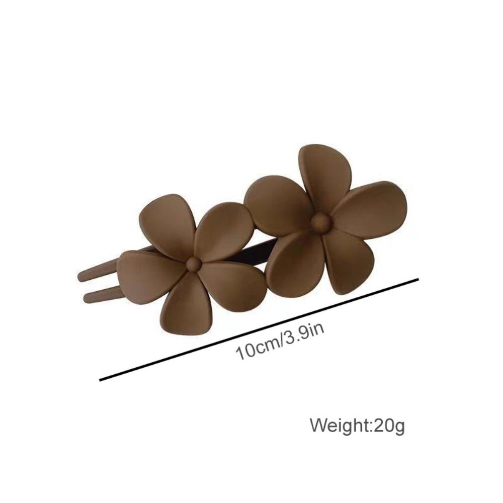 7 PCS Frosted Flower Barrettes Matte Hair Accessories Flat Hair Claw Clips  Beach Party