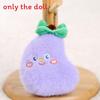 Watermelon Apple Eggplant Garlic Carrot Plush Keychain For Girls Accessory Bag