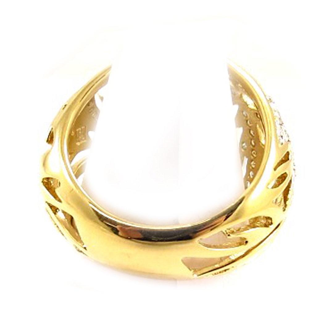 Anillo bañado en oro 'Cannes' bicolor