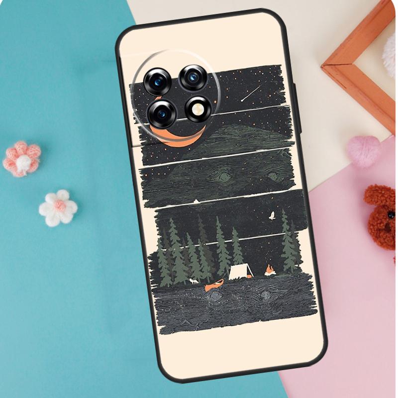 Nature Camping Art Case For OnePlus 11 12 13 15 13R 12R 10R 8T 10T 9 10 Pro Nord 5 CE 4 3 2 Lite N20 N30 Cover