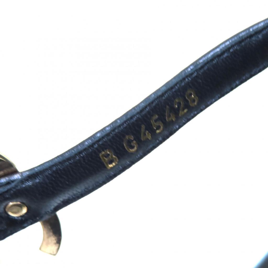 CHANEL Sandals COCO Mark ankle strap thong sandal flats black leather 24C G45428 Used