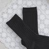 Monfoot Women S Wide Ribbed Long Neck SockS Black