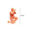 1/64 Figures Realistic Mini People Model Unpainted for Train