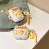 Bread Three-Dimensional Glitter Earphone Cover For Apple Airpods 4 Transparent Silicone Airpods Pro Protective Case