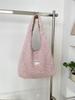 Simple Solid Color Faux Lamb Wool Women's Shoulder Bags Fall Winter Versatile Female Handbags Large Capacity Ladies Tote Bag