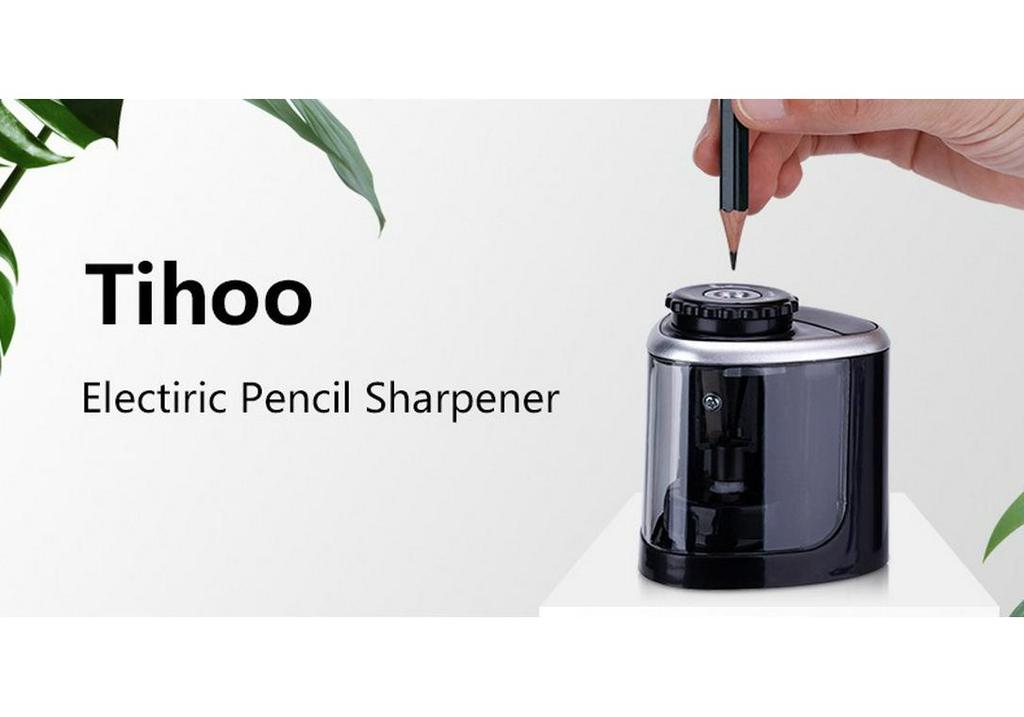 Tenwin Model 8005 Semi-Automatic Battery-Powered Pencil Sharpener for Primary School Students