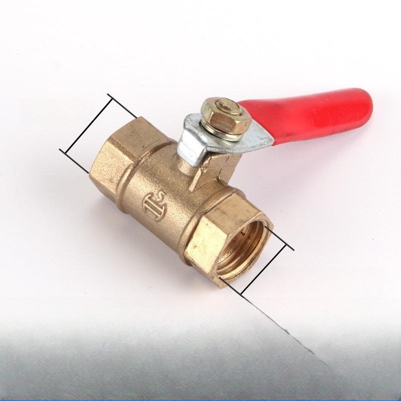 1/8" 1/4'' 3/8'' 1/2'' Brass Small Ball Valve Female/Male Thread Brass Valve Connector Joint Copper Pipe Fitting Coupler Adapter