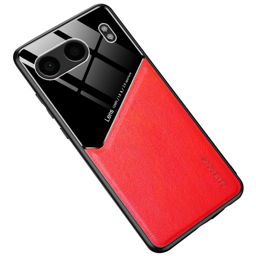 For OnePlus Nord 4 Case Leather Coated PC+TPU Phone Back Cover