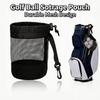 Portable Mesh Golf Ball Pouch Drawstring Closure Golf Ball Holder Golf Net Bag  Golf Accessories
