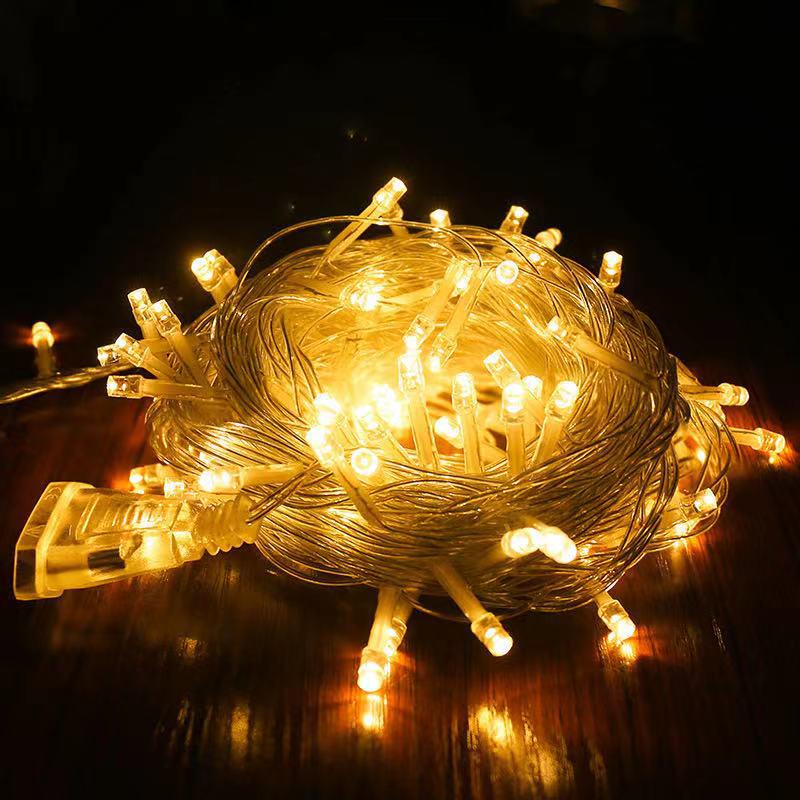 LED Outdoor Christmas Tree Decoration String Lights - Colorful Starry Sky Wedding Luminous Lights Strip
