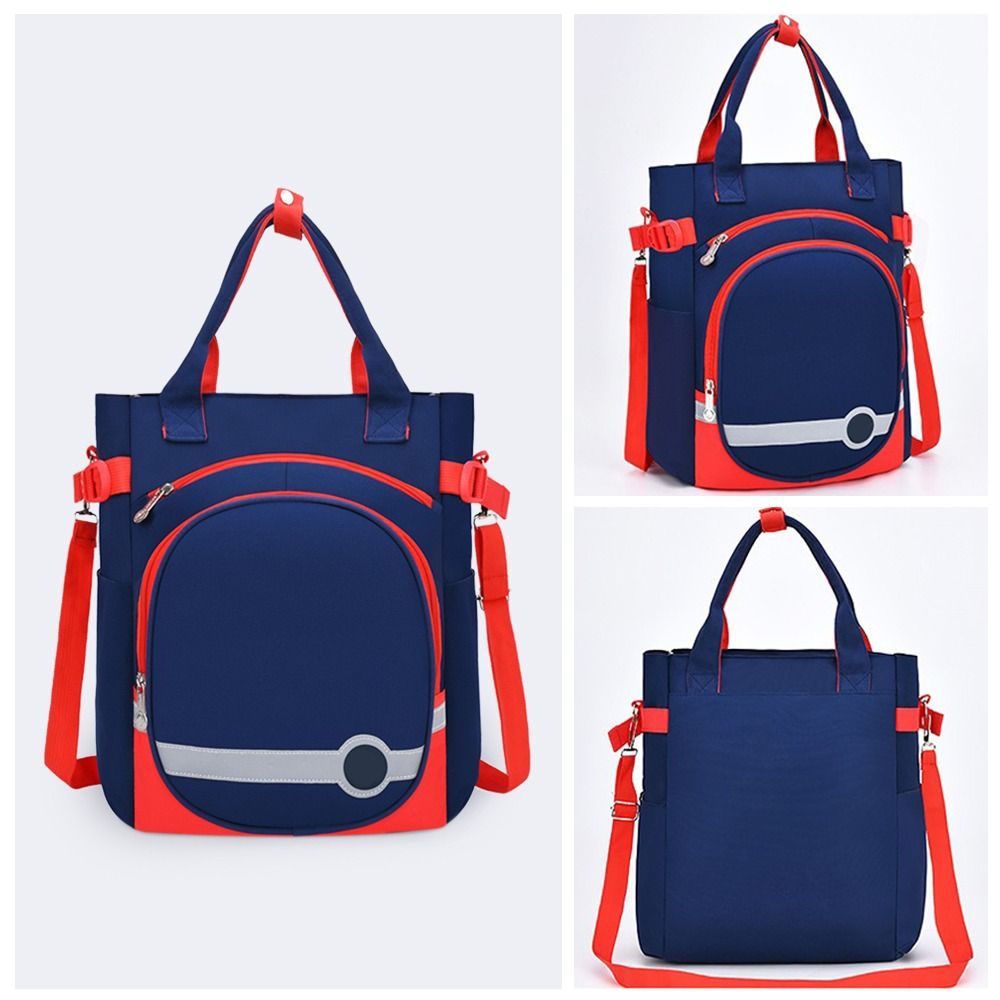 Oxford Cloth Student Shoulder Bag Dust-proof Waterproof Document Organizer Bag Large Capacity File Tote Bag Office Supplies