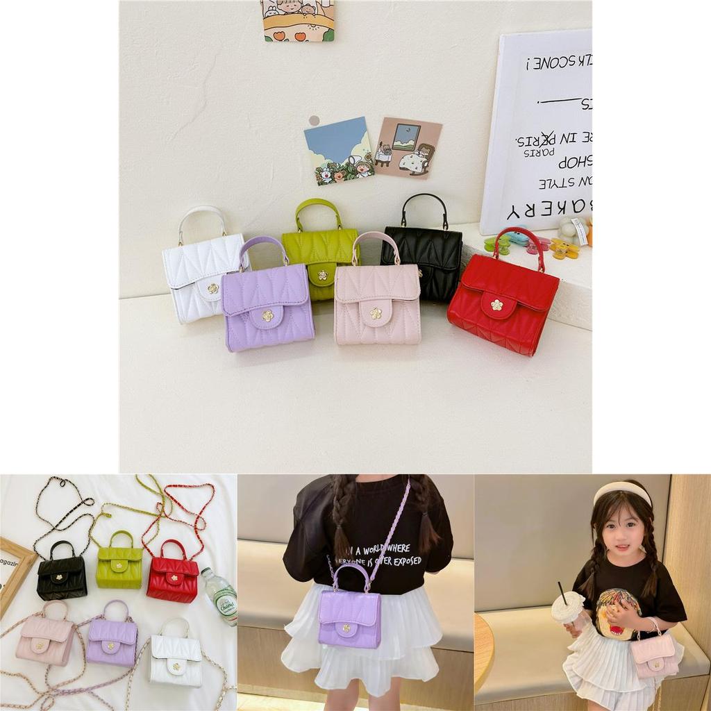 Stylish Toddler Girls Mini Shoulder Bag In Vibrant Colors With Chain Strap