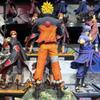 Uzumaki Naruto Action Figure Naruto Shippuden Interchangeable Head PVC Collectible Model 33cm/12.99 Inch Anime Gift for Fans