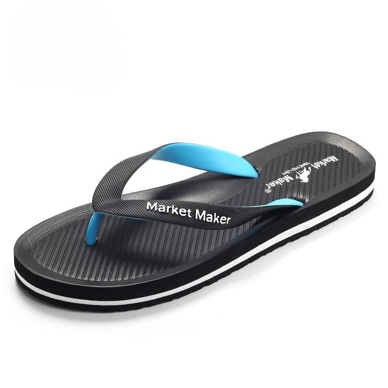 Fashion EVA Soft Bottomed Men's Flip Flops  Summer Anti Slip Men's Slippers Casual Beach Sandals