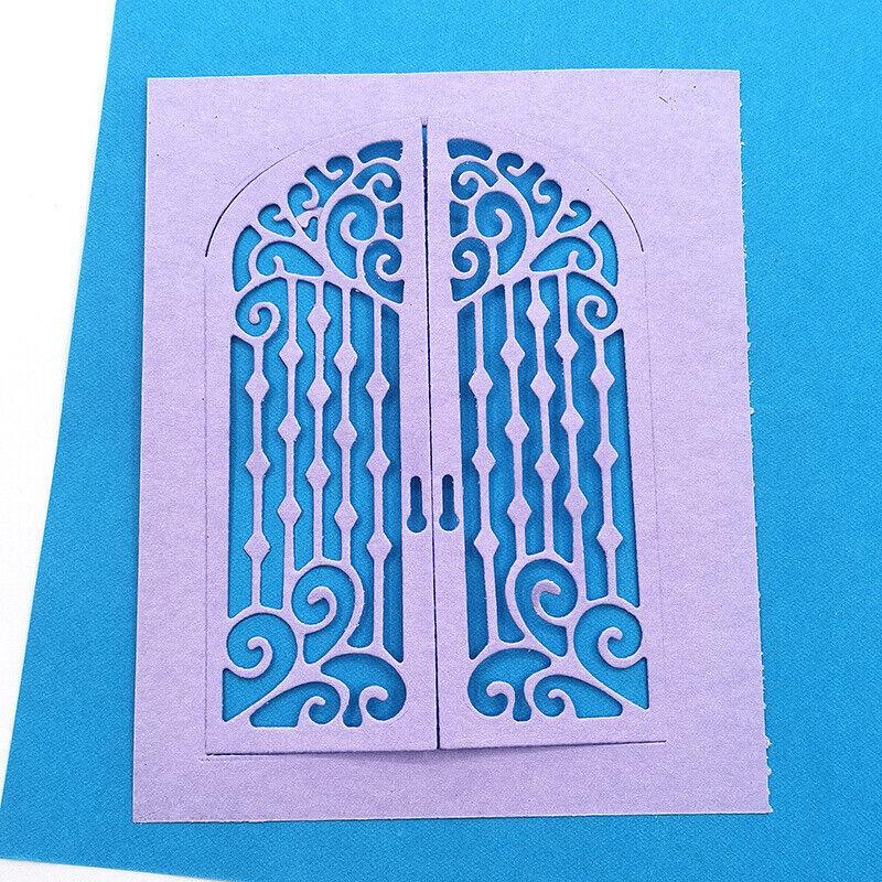 Blonder Vindusramme Cutting Dies Metall Stencil DIY Scrapbooking Album Papir Kort Preging Håndverk Dekor Art Die Cut Mal