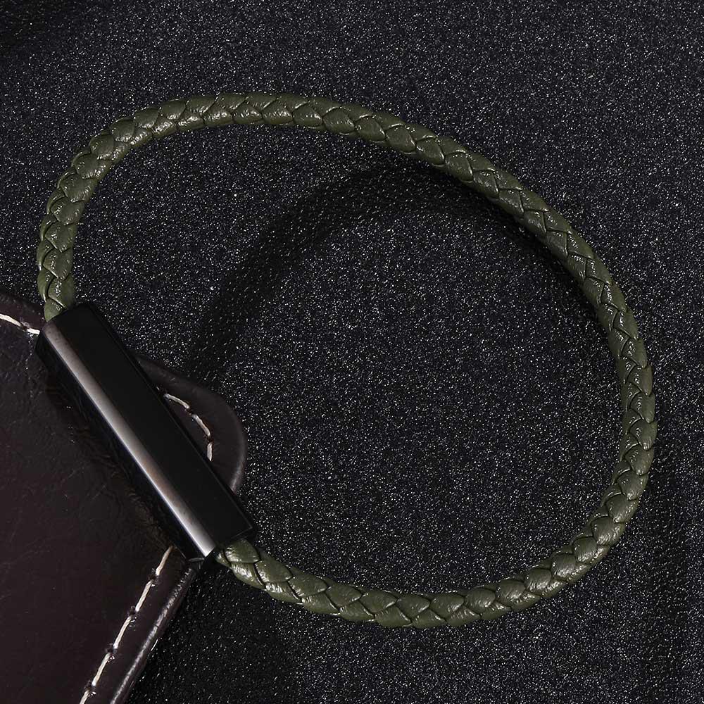 Exquisite Korean-Style Couple Bracelet with Laser Engraving