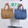 Lunch Bag Canvas Large Capacity Stylish Multifunctional Practical Comfortable Handle Mommy Bag for Outdoor Camping