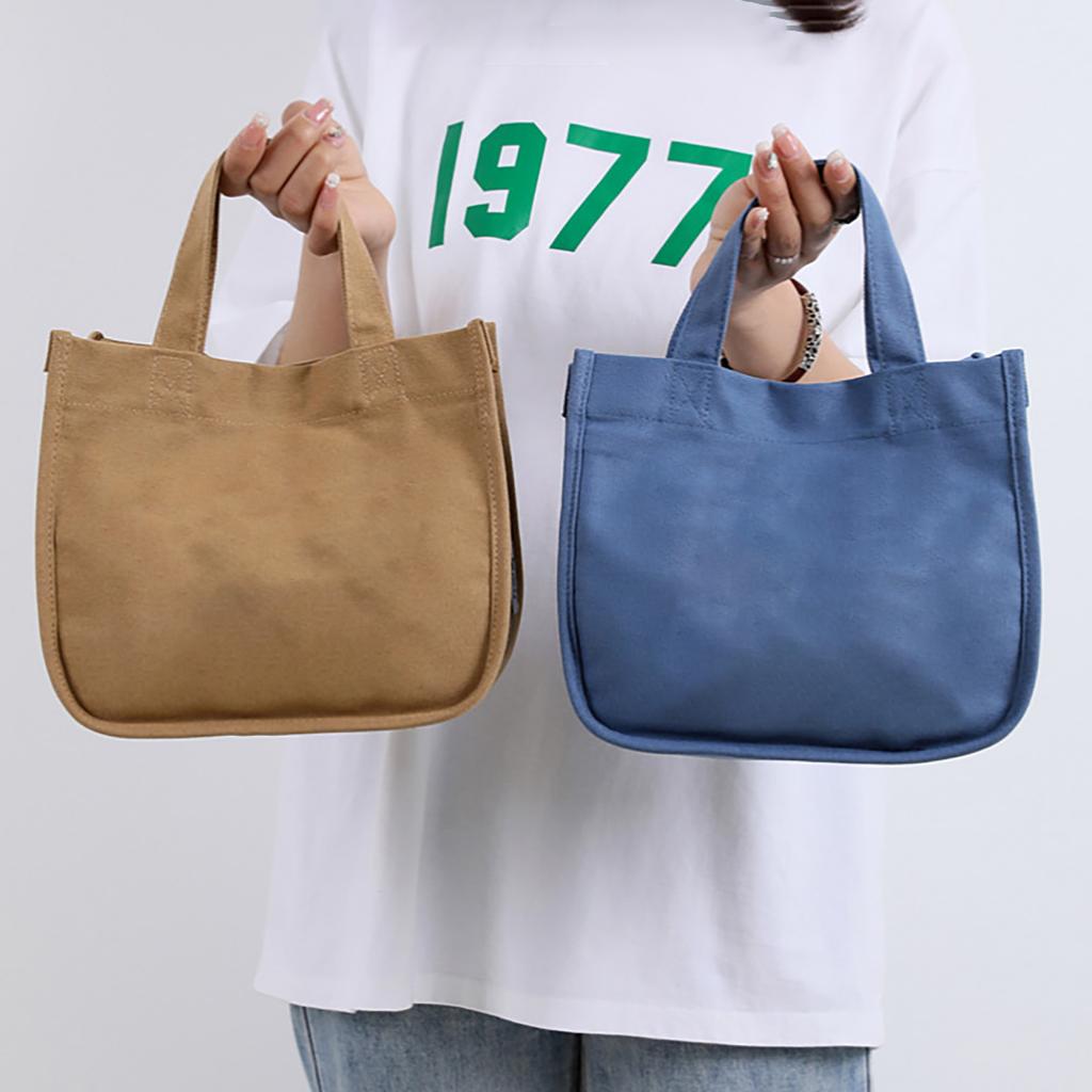 Lunch Bag Canvas Large Capacity Stylish Multifunctional Practical Comfortable Handle Mommy Bag for Outdoor Camping