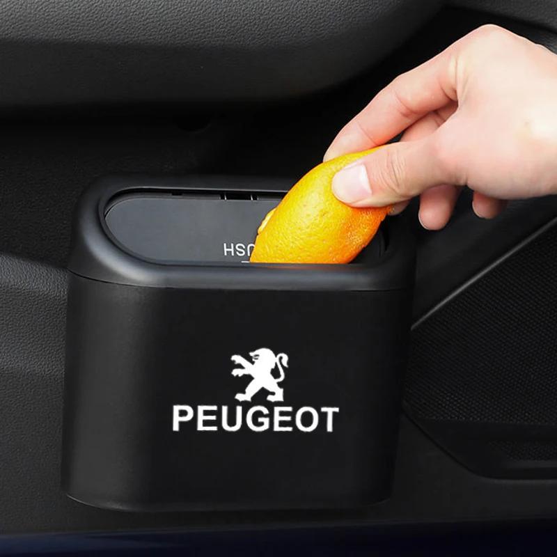 Car Trash Can Garbage Organizer Storage Box for Peugeot 206 2008 406 408 205 4008 3008 208 508 407 5008 307 308 207 107 306