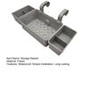 Poolside Storage Basket with Cup Holder Large Capacity Strong Load-bearing Hollow Design Waterproof Swimming Pool Hanging Storage Basket