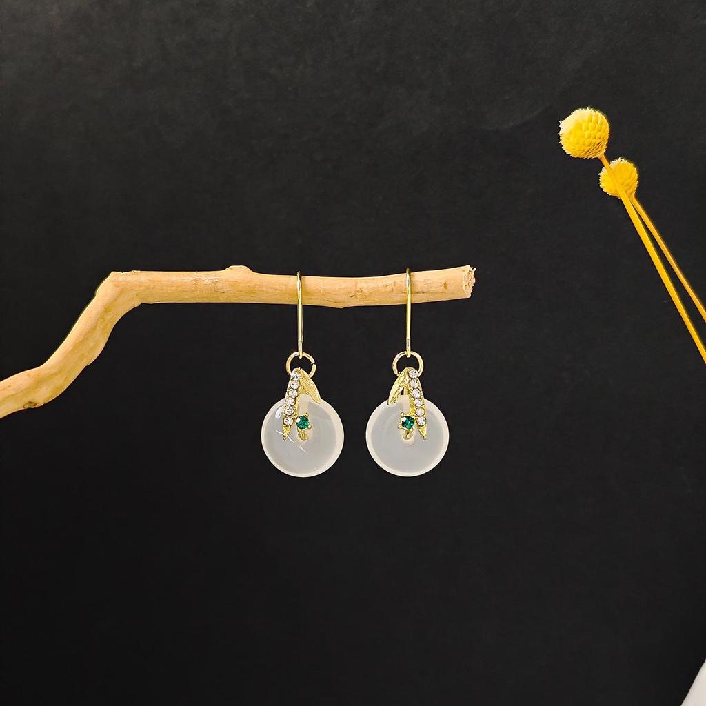 Elegant Beaded Tassel Earrings: Chinese-Style Hanfu Accessories with Flower, Fan, and Bow Design