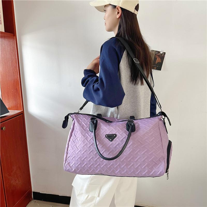 Women's Dry-wet Separation Sports and Fitness Bag, Large-capacity Portable Travel Bag with Shoe Compartment for Outings