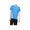 Adidas Striped Logo Fitness Short Sleeve T-Shirt Men Tops Blue GJ2701