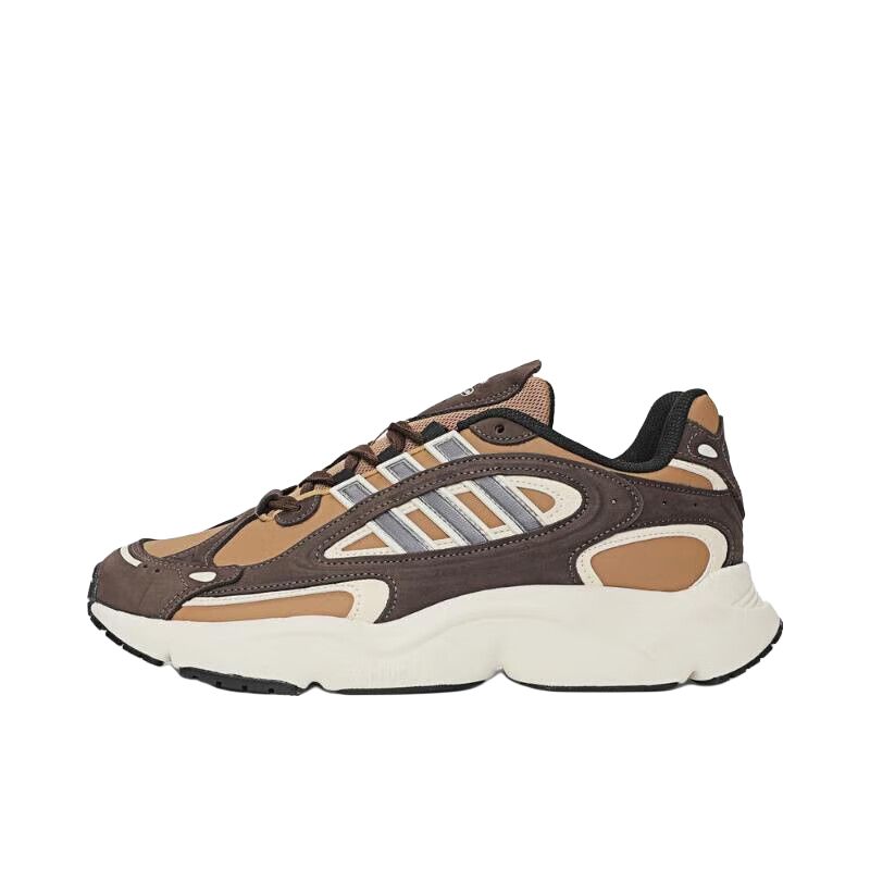 Adidas Originals Ozmillen Comfortable Fashion Slip-Resistant Durable Low-Top Lifestyle Casual Shoes Unisex Casual Shoes Brown JS0553