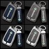 AAAAO1 New Advanced Fashion Alloy Leather Car Remote Key Case Protector Cover Shell Fob Holder For Skoda Superb A5 7 Kodiaq Auto Superb
