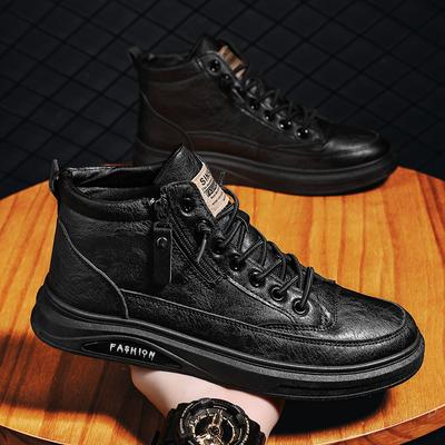 Tactical Boots Men Casual Sneakers Work Shoes Men's Boot Genuine Leather Men's Motorcycle Boots Luxury Shoes High Quality Ankle