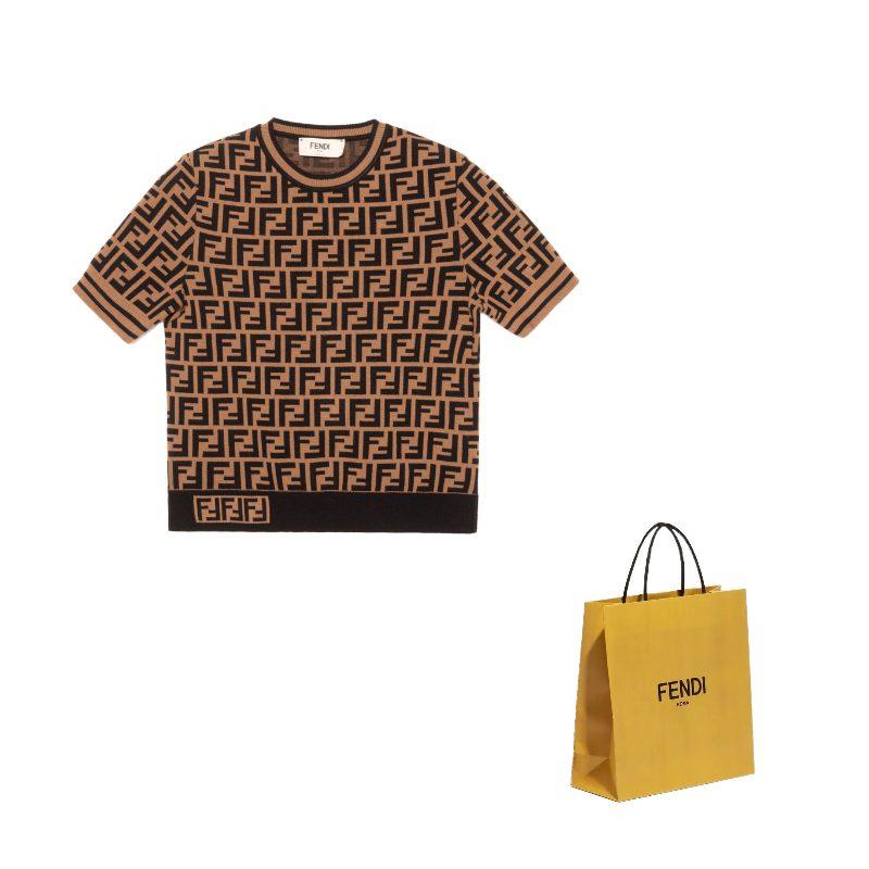 FENDI Women`s Fabric FF Motif Sweater