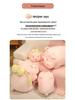 Plush Pig Head & Brain Bowknot Pillow - Adorable Pig Shaped Cushion for Girls' Beds and Sofas
