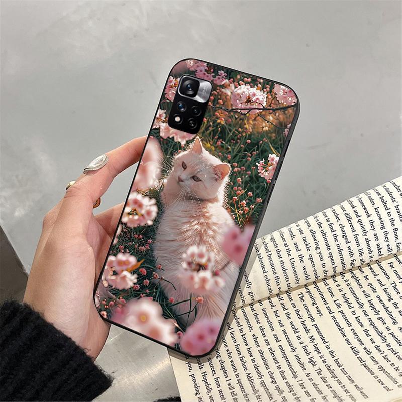 Cute Cat Phone Case For Xiaomi Redmi Note 13 12 Pro 11S 11 10 Pro 10S 12S Redmi 13 14C 10 13C